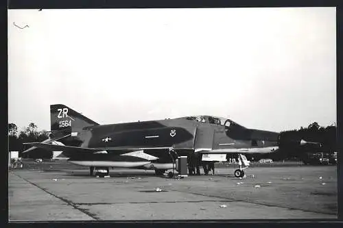 Fotografie Flugzeug McDonnell F-4 Phantom der USAF ZR564 auf dem Militärstützpunkt Ramstein