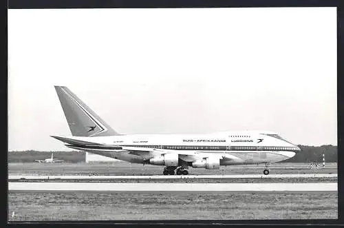 Fotografie Flugzeug Boeing 747 SP Jumbo Jet der Suid-Afrikaanse Lugdiens ZS-SPA