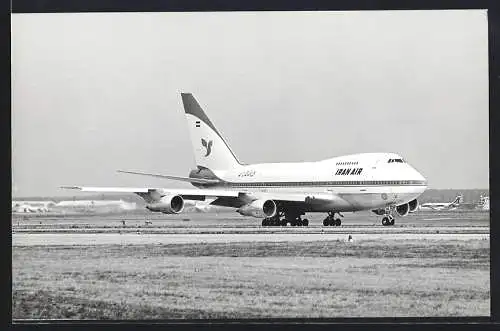 Fotografie Flugzeug Boeing 747 Jumbo Jet der Iran Air