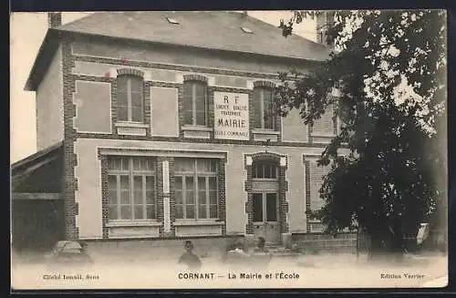 AK Cornant, La Mairie et l`École