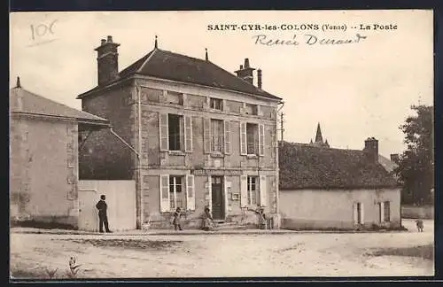 AK Saint-Cyr-les-Colons /Yonne, La Poste