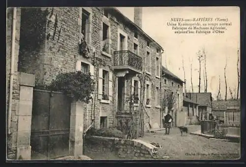 AK Nuits-sous-Ravières, Usine Krantzopolski, anciennement fabrique de machines agricoles, aujourd`hui d`obus