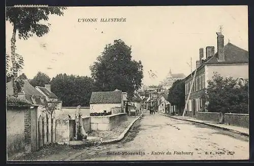 AK Saint-Florentin, Entrée du Faubourg