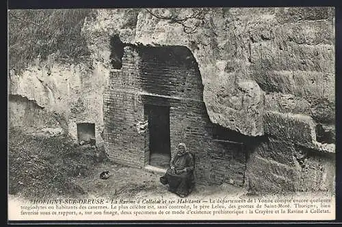 AK Thorigny-sur-Oreuse, La Ravine à Collefat et ses Habitants
