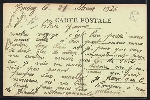 AK Bussy-en-Othe, La Route de Brienon