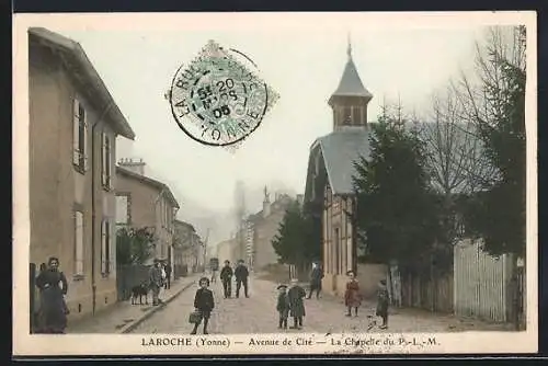 AK Laroche /Yonne, Avenue de Cité, La Chapelle du P.-L.-M