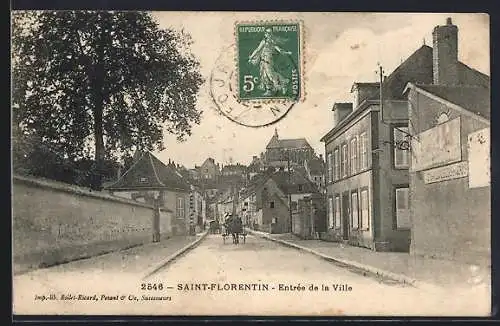 AK Saint-Florentin, Entrée de la Ville