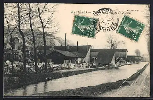 AK Ravières, Une carrière St-Nicolas au bord du canal