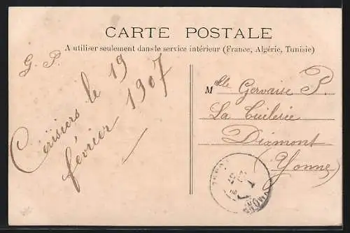 AK Cerisiers, La grande rue