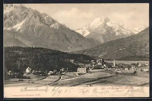 AK Igls, Totalansicht mit Serles & Habicht