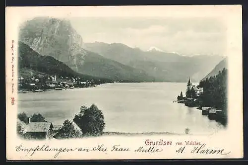 AK Grundlsee, Blick von Walcher