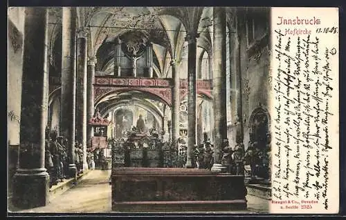 AK Innsbruck, Hofkirche, Innenansicht