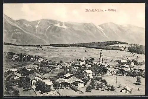 AK Natters, Ortsansicht mit Kirche