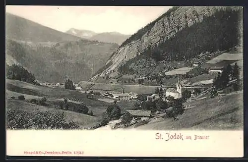 AK St. Jodok, Gesamtansicht mit Kirche