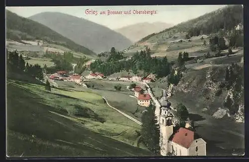 AK Gries am Brenner, Ortsansicht