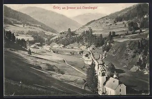 AK Gries am Brenner, Ortsansicht