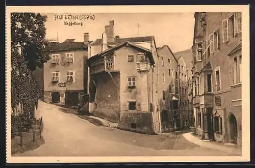 AK Hall i. Tirol, Naggelburg, Strassenkreuzung