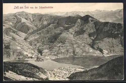 AK Zell am See, Gesamtansicht von der Schmittenhöhe