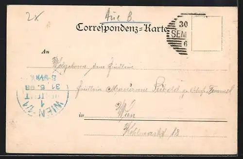 AK Semmering, Jägergraben aus der Vogelschau