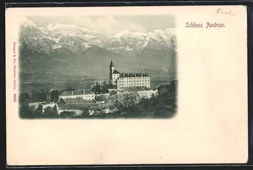 AK Ambras, Teilansicht mit dem Schloss