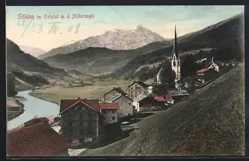 AK Sölden im Oetztal mit der Nöderkogel