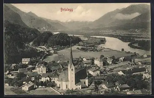 AK Brixlegg, Totalansicht mit Kirche