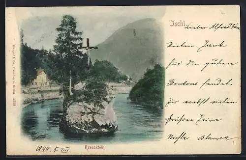 AK Bad Ischl, Ansicht vom Kreuzstein