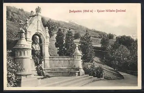 AK Badgastein, Kaiser-Wilhelm-Denkmal