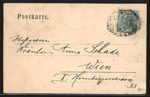 AK Baden /Wien, Blick über Ort und Kirche