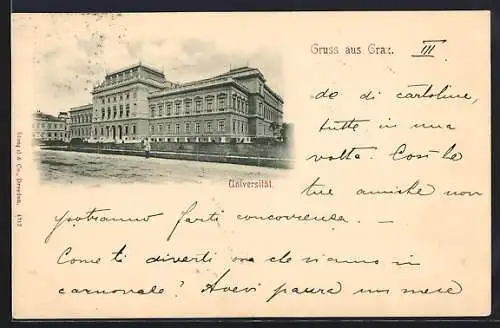AK Graz, Universität mit Strassenpartie