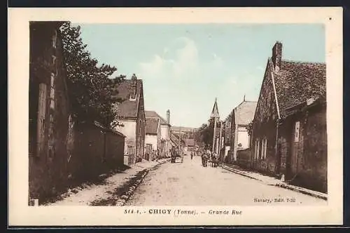 AK Chigy /Yonne, Grande Rue
