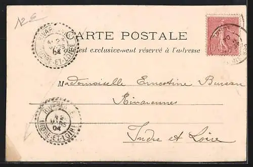 AK Cerisiers /Yonne, La Place de la Mairie