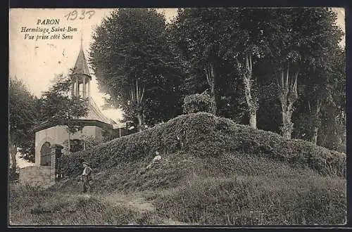 AK Paron, Hermitage Saint-Bon, vue prise côté Sens