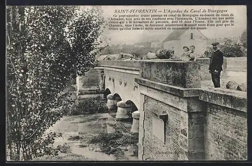AK Saint-Florentin, L`Aqueduc du Canal de Bourgogne au-dessus de l`Armance
