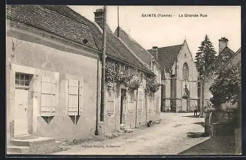 AK Saints /Yonne, La Grande Rue