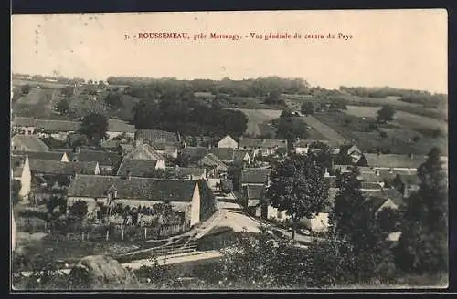 AK Roussemeau /Marsangy, Vue générale du centre du Pays