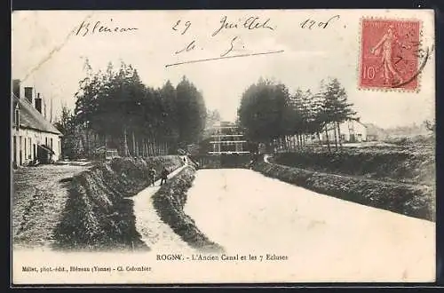 AK Rogny, L`Ancien Canal et les 7 Écluses