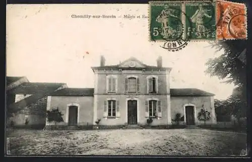 AK Chemilly-sur-Serein, Mairie et École
