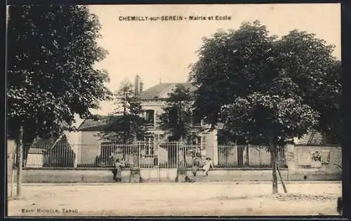 AK Chemilly-sur-Serein, Mairie et École