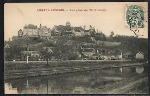 AK Châtel-Censoir, Vue générale, Nord-Ouest