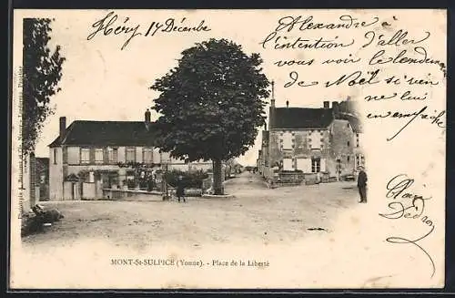 AK Mont-St-Sulpice, Place de la Liberté
