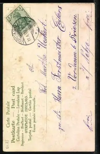 AK Jahreszahl 1903, Osterfest am 12. April