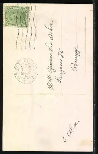 AK Weihnachtsengel mit zwei Kindern, Joyeux Noel