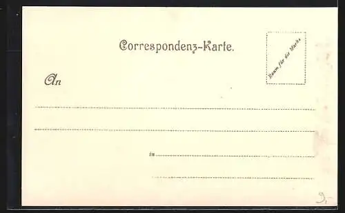 Lithographie Yokohama, Blick über den Ort