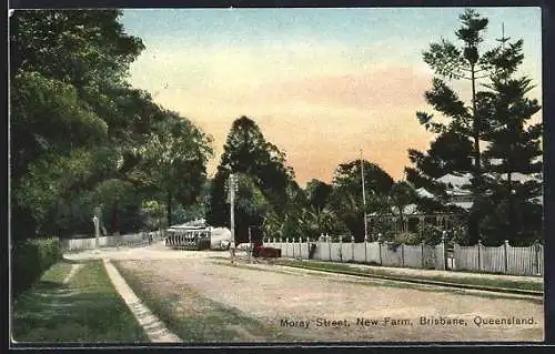 AK Brisbane /Queensland, Moray Street, Strassenbahn