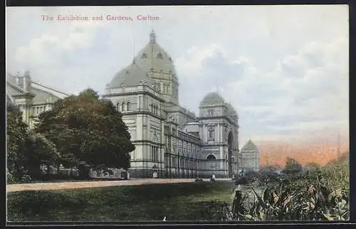 AK Carlton, The Exhibition and Gardens