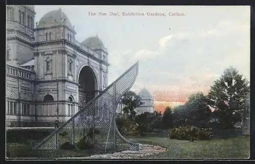 AK Carlton, The Sun Dial, Exhibition Gardens