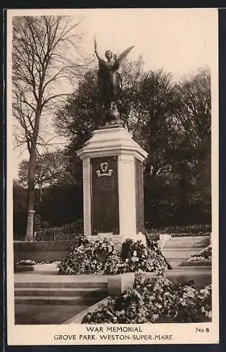 AK Weston-super-Mare, War Memorial, Grove Park