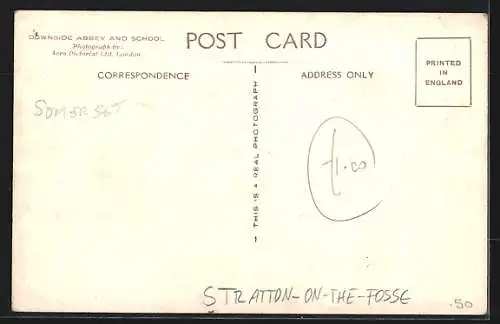 AK Stratton-on-the-Fosse, Downside Abbey and School