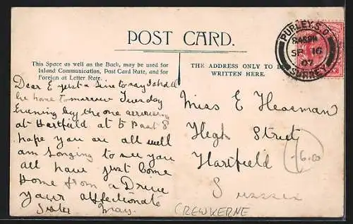 AK Crewkerne, Baptist Church and Manse, Emblem Arms of Crewkerne